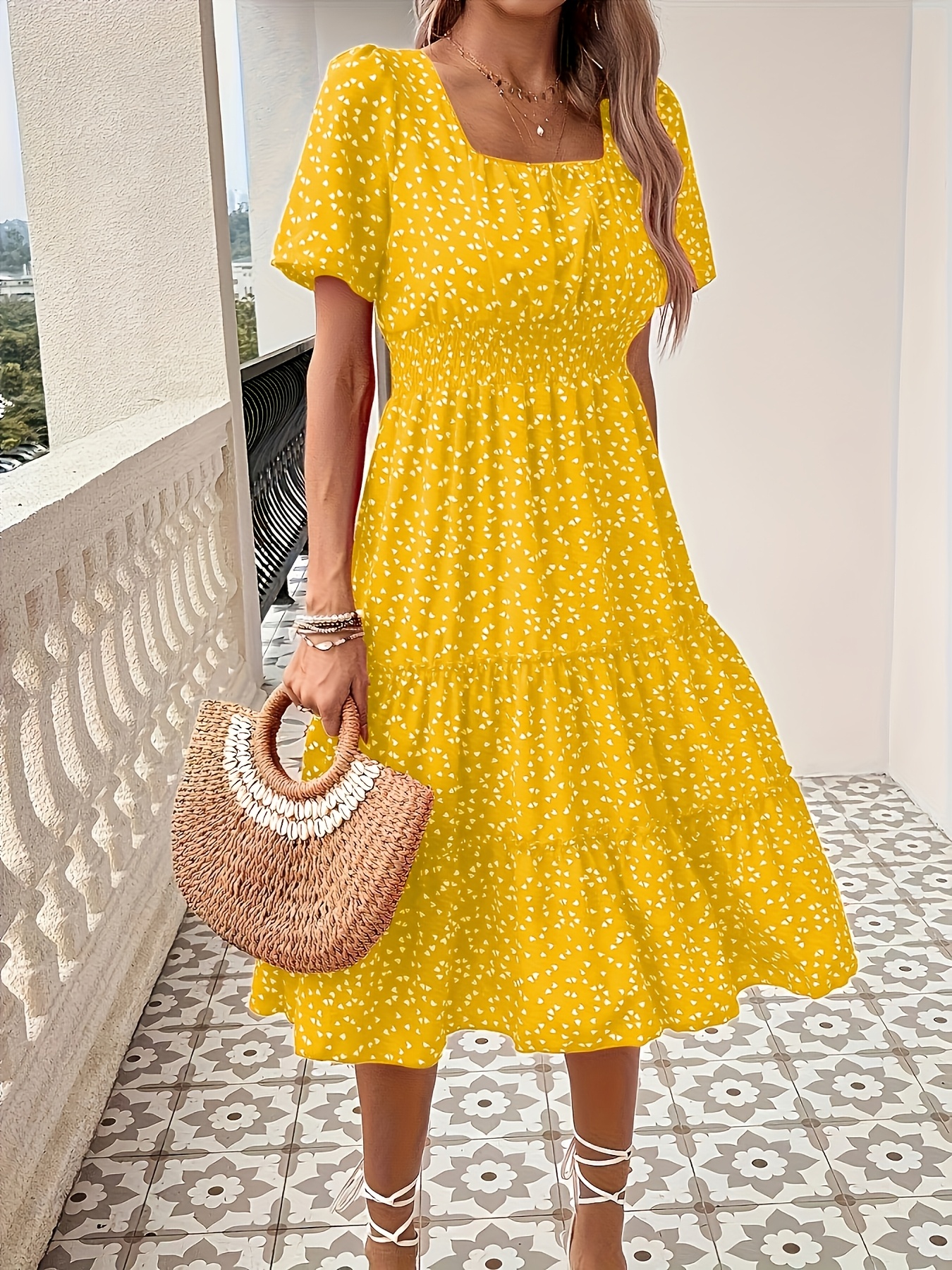 Summer Dress Yellow Dresses Ireland Sadie Ruffle Sleeve Maxi Dress