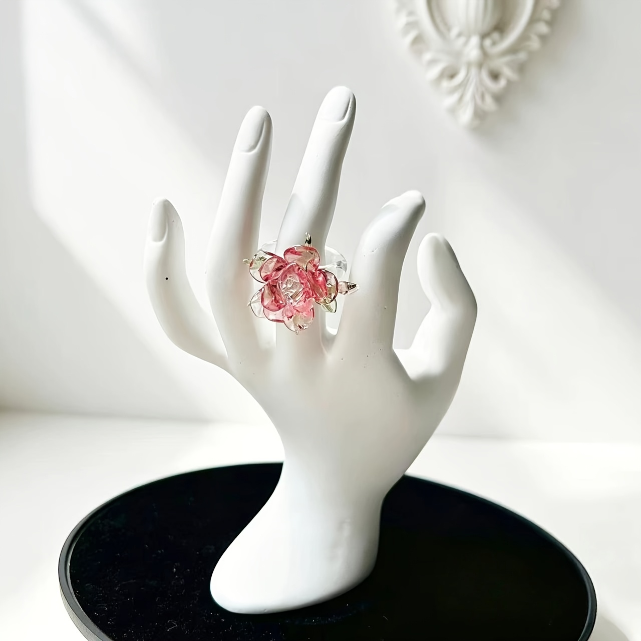 Zibo Glazed Ornament Ring, Handmade Glass Gift