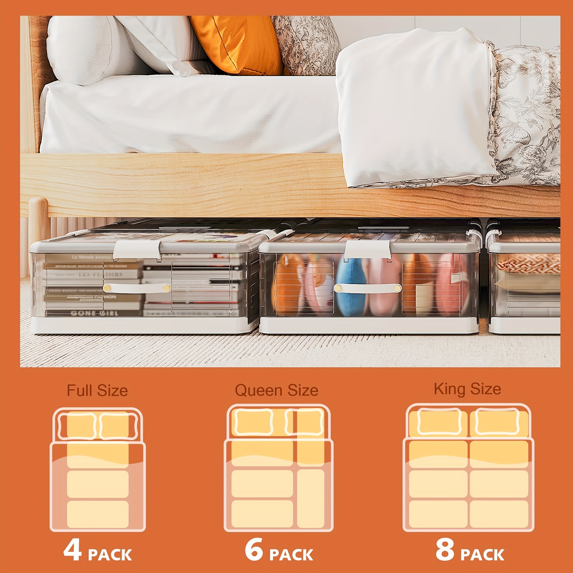 Under Bed Organizers And Storage Vailando Underbed Storage