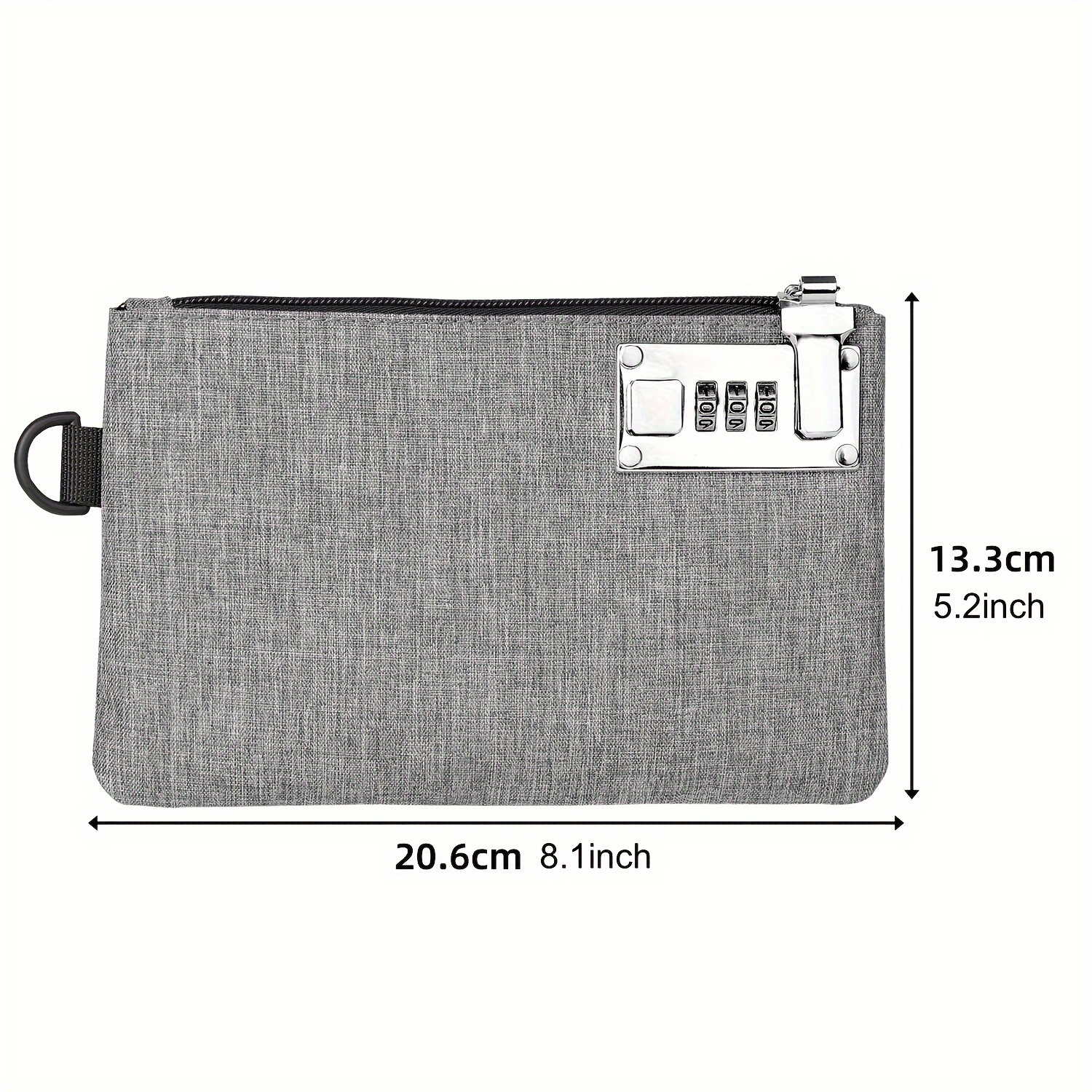Money Wallet, Money Organizer for Cash with 6 Zippered Pocket