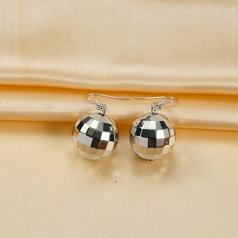 Disco ball drop deals earrings