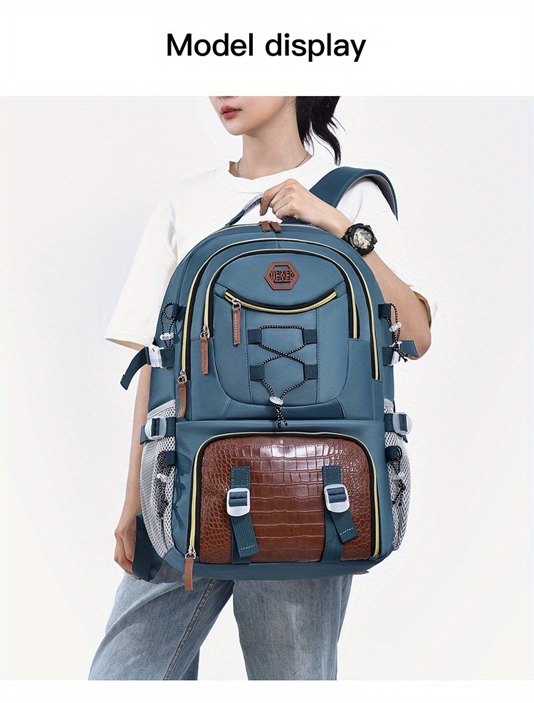 [Durable Travel Backpack] Durable Large Capacity Backpack | Separate Shoe Compartment, Easy-to-Clean, Multiple Compartments for Business Trips, Daily Use & Outdoor Travel - Holiday Gift, Adjustable Strap, Lightweight, Laptop Compartment, Travel Gear