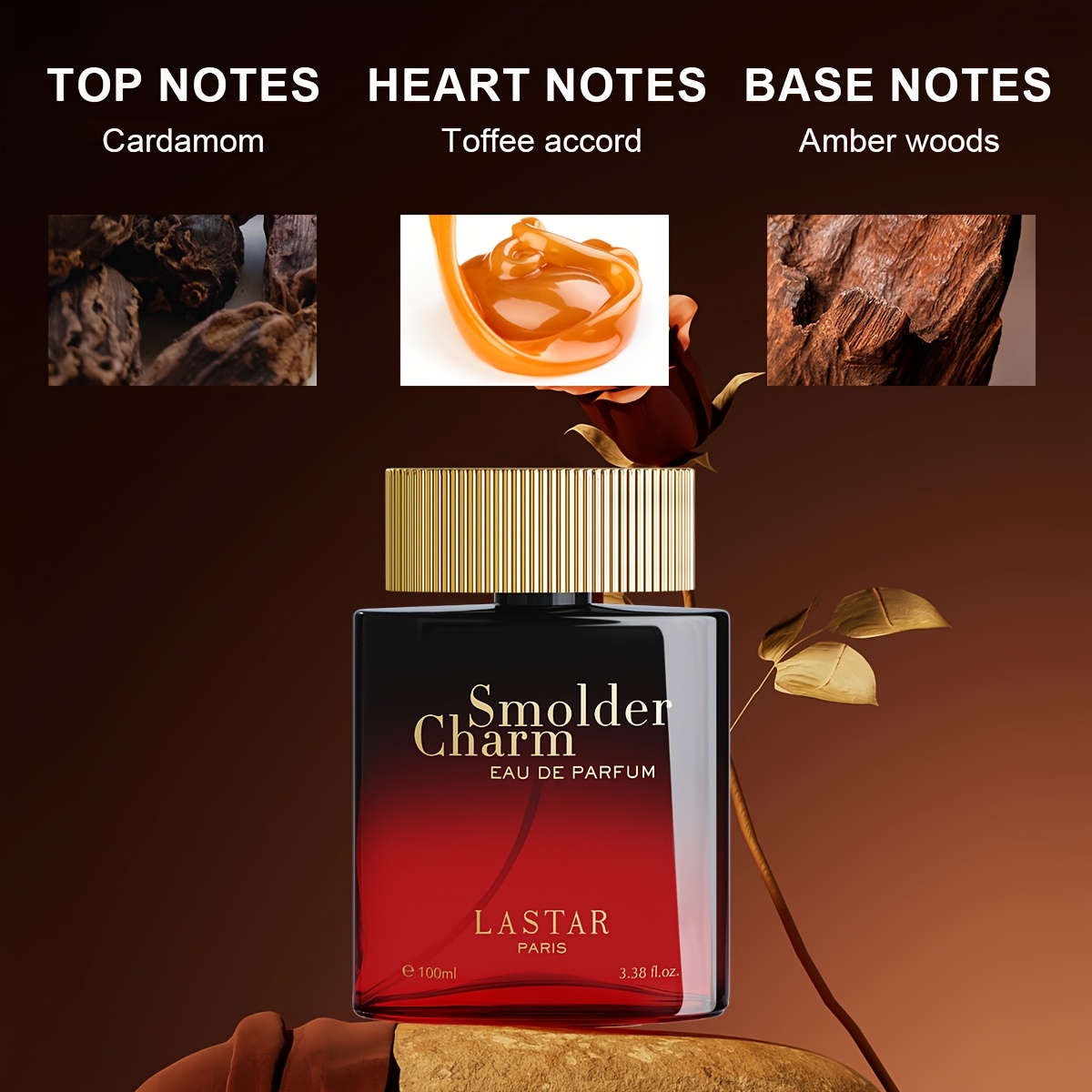 Steady And Mature Men'S Perfume, Gourmand Notes With Warm Spicy Woody Notes, Paris Perfumes, Beautiful Gift Box Design, Vanilla Patchouli, Orange Blossom, Toffee, Amber Wood A Variety Of Fragrances, All Places Can Be Used