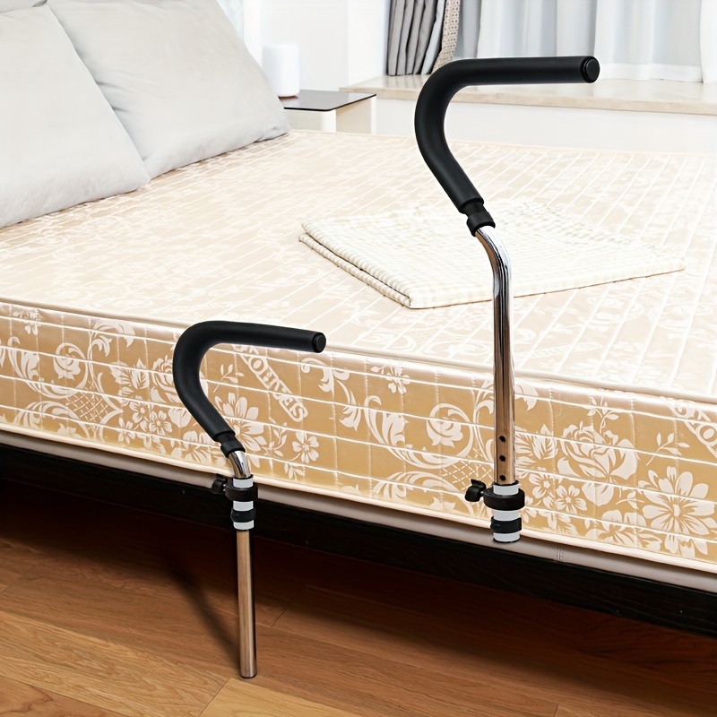 Bed Rails for Elderly Adults Safety - Height Adjustable & Storage Pocket -  Bed Railings for Seniors -Disability Bed Rails - The Bed Cane Fits Any Bed