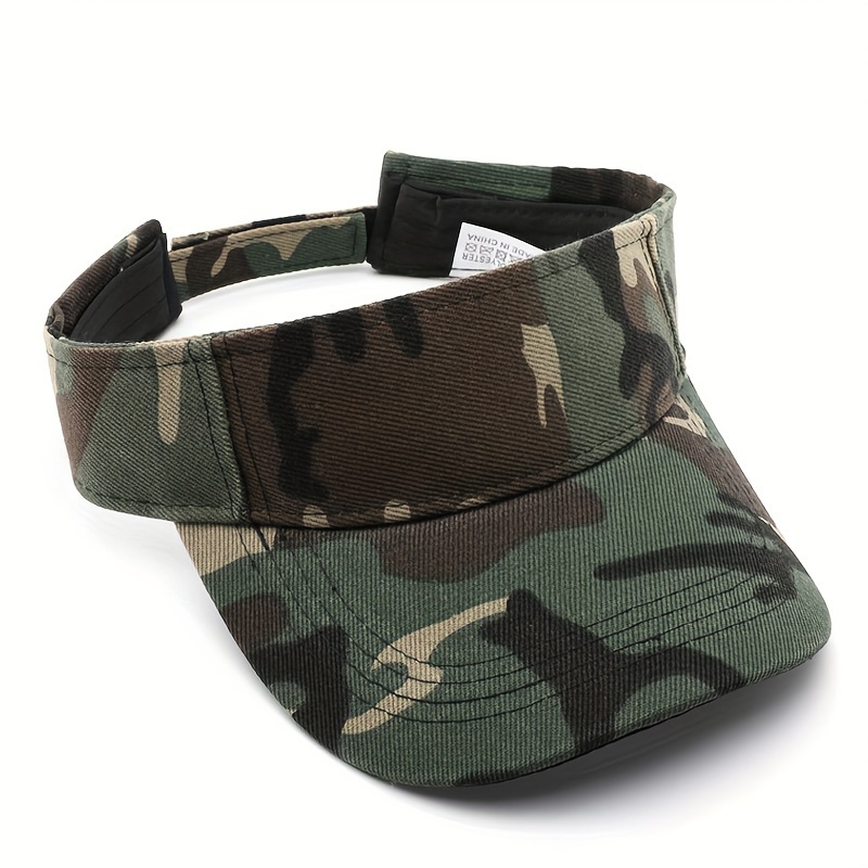 Image of 1pc Unisex Solid Color Camouflage Brim Baseball Cap For Spring/summer Outdoor Sports And Travel Hat