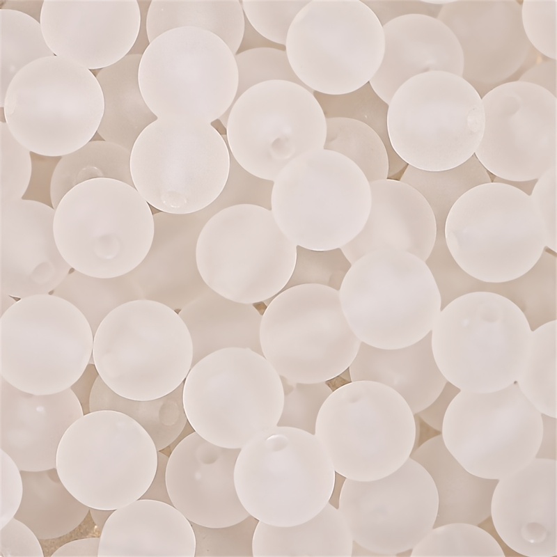 E-shop 480 Stück/240 Stück 6 mm/8 mm Acryl-Perlen, mattiert, geeignet für DIY-Schmuckherstellung – Bastelperlen in gemischten Farben mit Mattierung,
