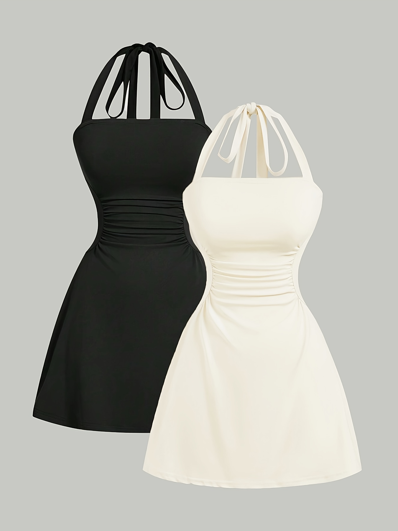 backless formal dresses short Simple Backless Layered Satin Black/Green Prom Dresses, Short Black/Gr –  Eip Collection