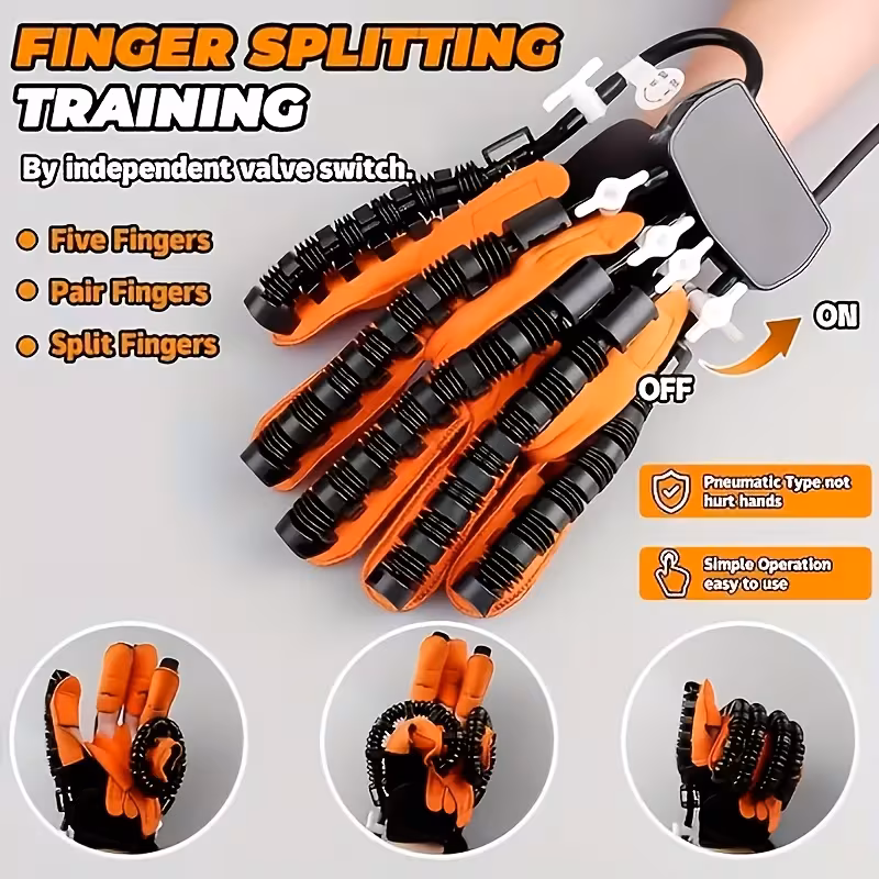 rehab robot gloves hand machine training automatic hand training hand function finger exerciser finger training gifts for seniors orange perfect gift for thanksgiving valentines day for your Product details 8