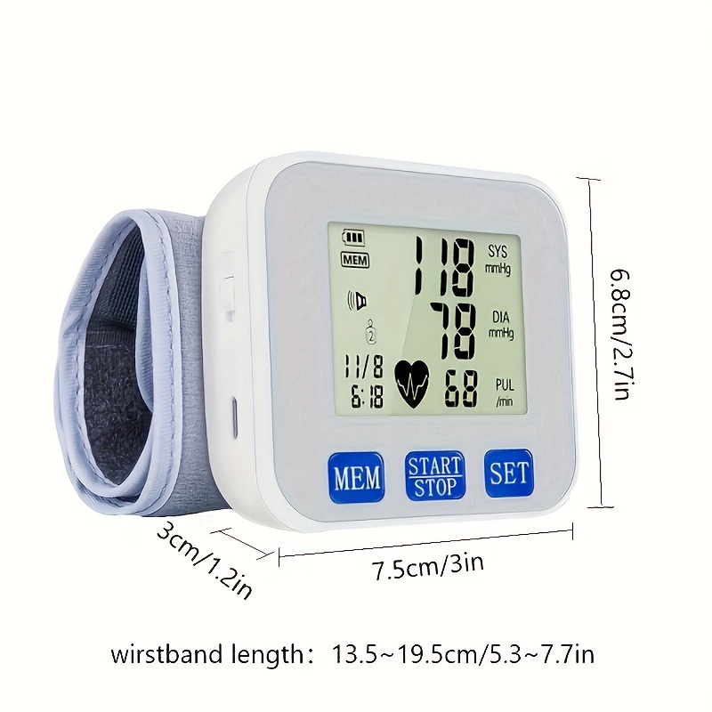   wrist   wrist digital   with large lcd and adjustable cuff rechargeable Product details 7