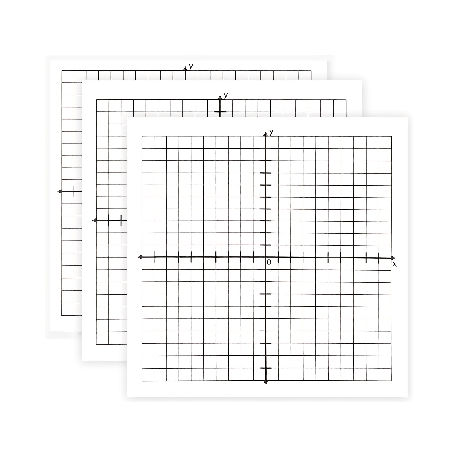 TEMU 3pcs Blocs Notes à Grille, Mini Livre à Grille, Plan de Coordonnées XY à Quatre Quadrants, avec Grille Adhésive, Convient pour , l'École et les