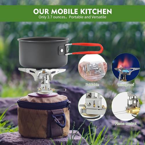 backpacking and camping stove series outdoor propane camp cooking gear jet burner ideal for hiking trekking fishing hunting trips and emergency use