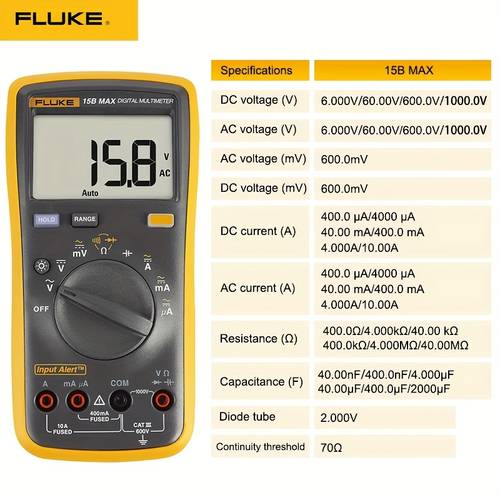 digital multimeter 10a amp meter ac voltmeter frequency measurement multimeters diode tester input alert function