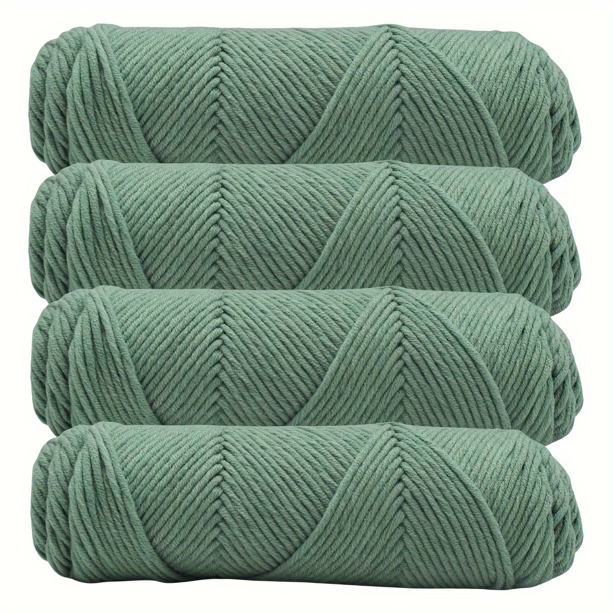 Image of 4pcs Thick Valentines Day Yarn - Chunky Knitting & Crochet For Sweater, Hats, Scarves, Coats, And Bags Doll Soft, Warm And Comfortable Yarn - 380g/13.4oz Total