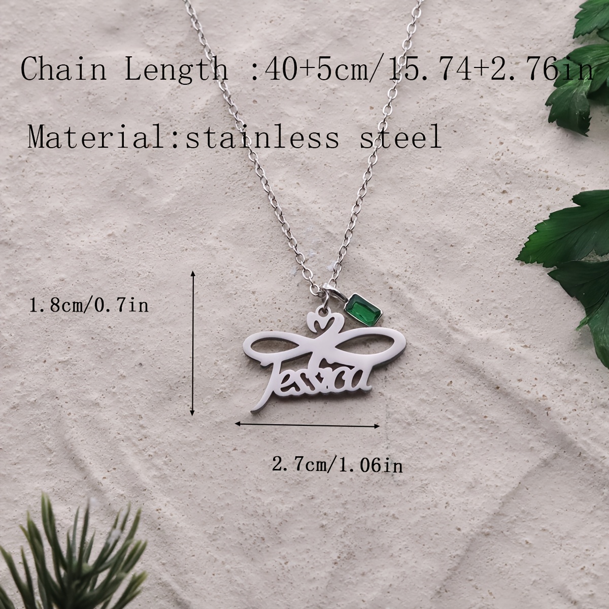 Customizable Infinity Love Necklace, Name Included