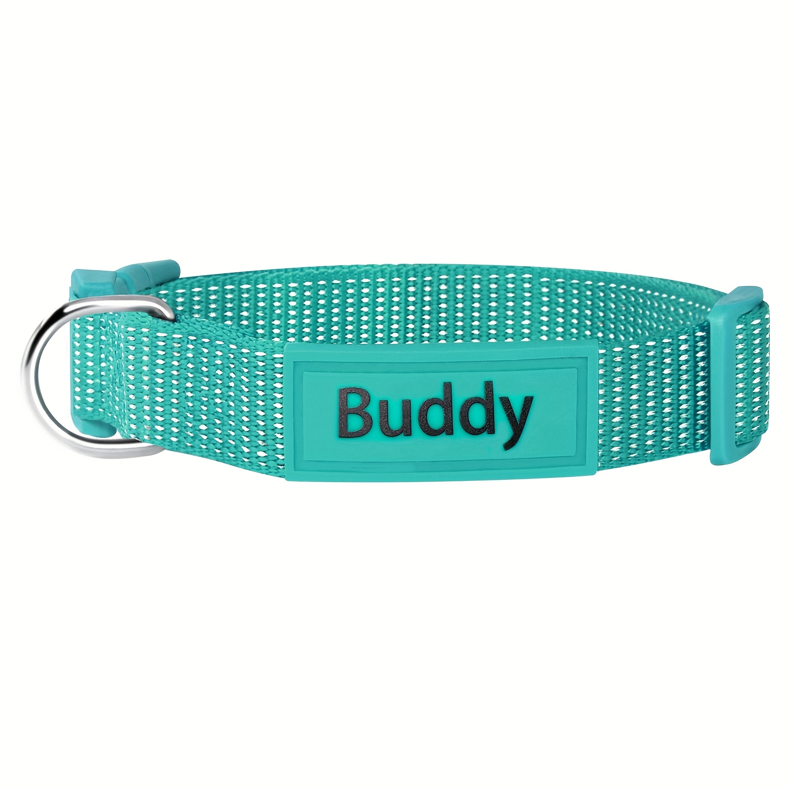 TEMU (Gepersonaliseerd) Sterk Reflecterende Hondenhalsband UV Print Huisdier Naam En Telefoonnummer Gepersonaliseerde Nylon Reflecterende