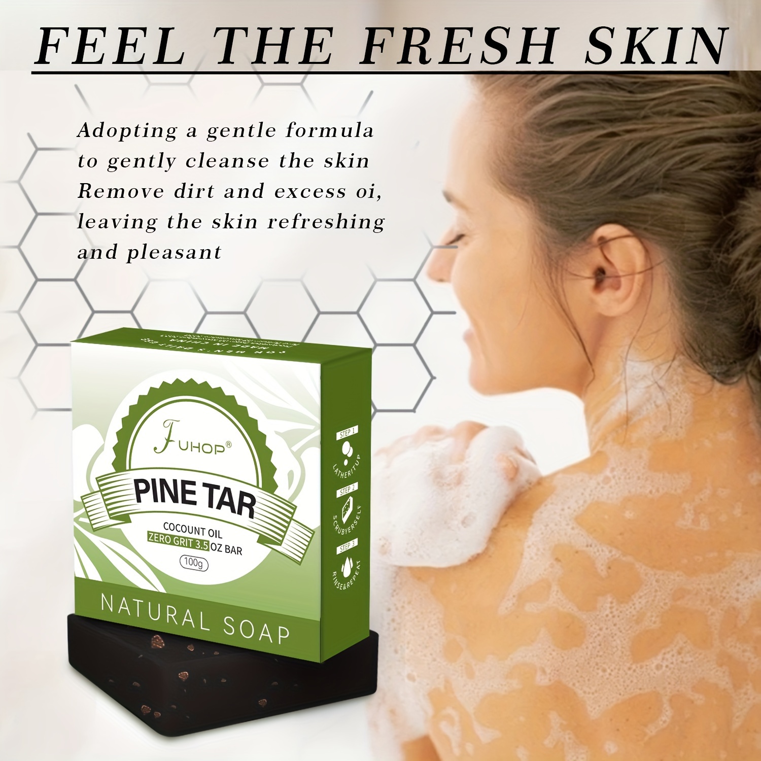 [natural] 100g Pine Tar Soap, Facial And Body Use Pine Tar Soap, Bath