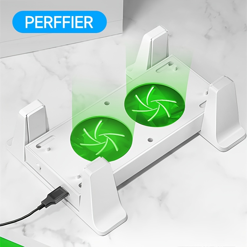 

Perffier Dual Cooling For Series S, Abs Material, 3-level Adjustable Speed, 2 Extra Usb Ports, Electronic Components Included, No Battery Required