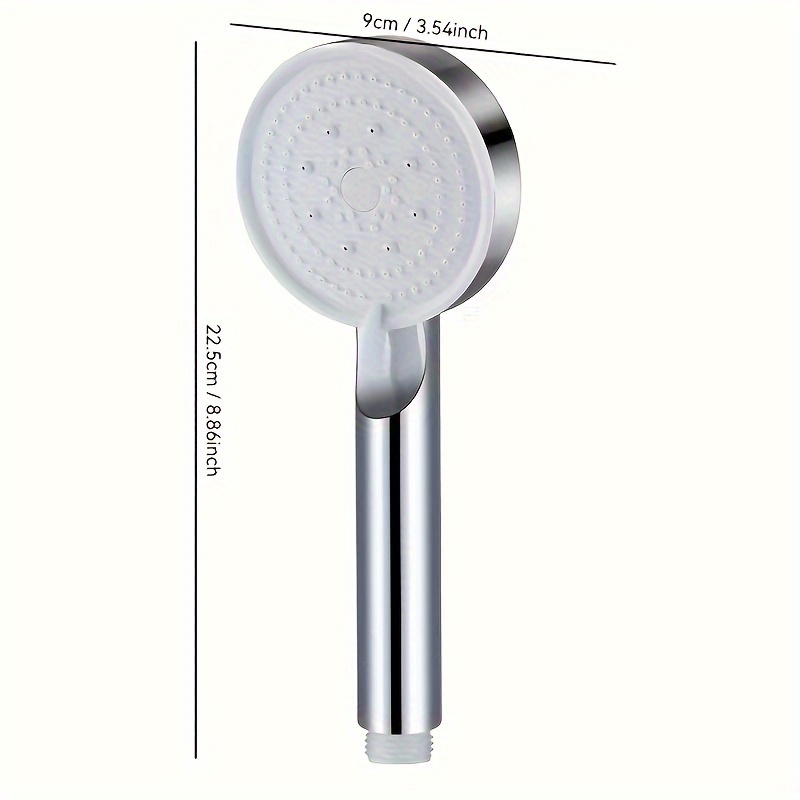 Image of 1pc Silvery 5-speed Multifunctional Shower Booster Showerhead, High Pressure Showerhead, Bathroom Accessory, Handheld Showerhead, Wall-mounted Showerhead For Shower Use For Shower Use