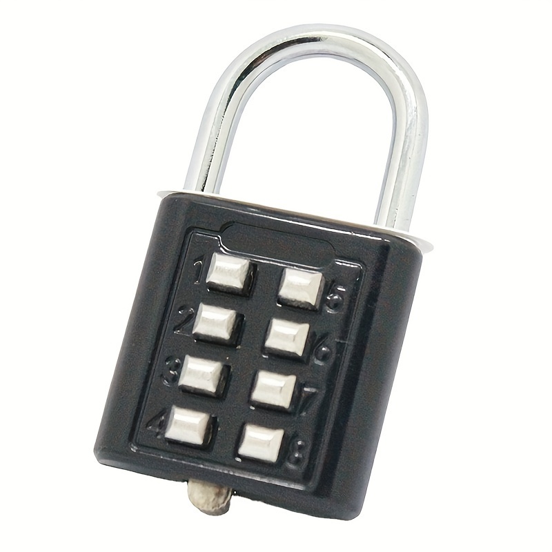 TEMU 8 Digits Password Code Combination Padlock Zinc Alloy Suitable For Luggage Travel Code Code Keyed Anti-theft Lock