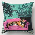 4pcs whimsical animal print pillow covers 17 72 x 17 72 inches polyester machine washable with zipper closure vibrant zebra for sofa car bedroom decor bedroom accent piece contemporary style zippered pillowcas