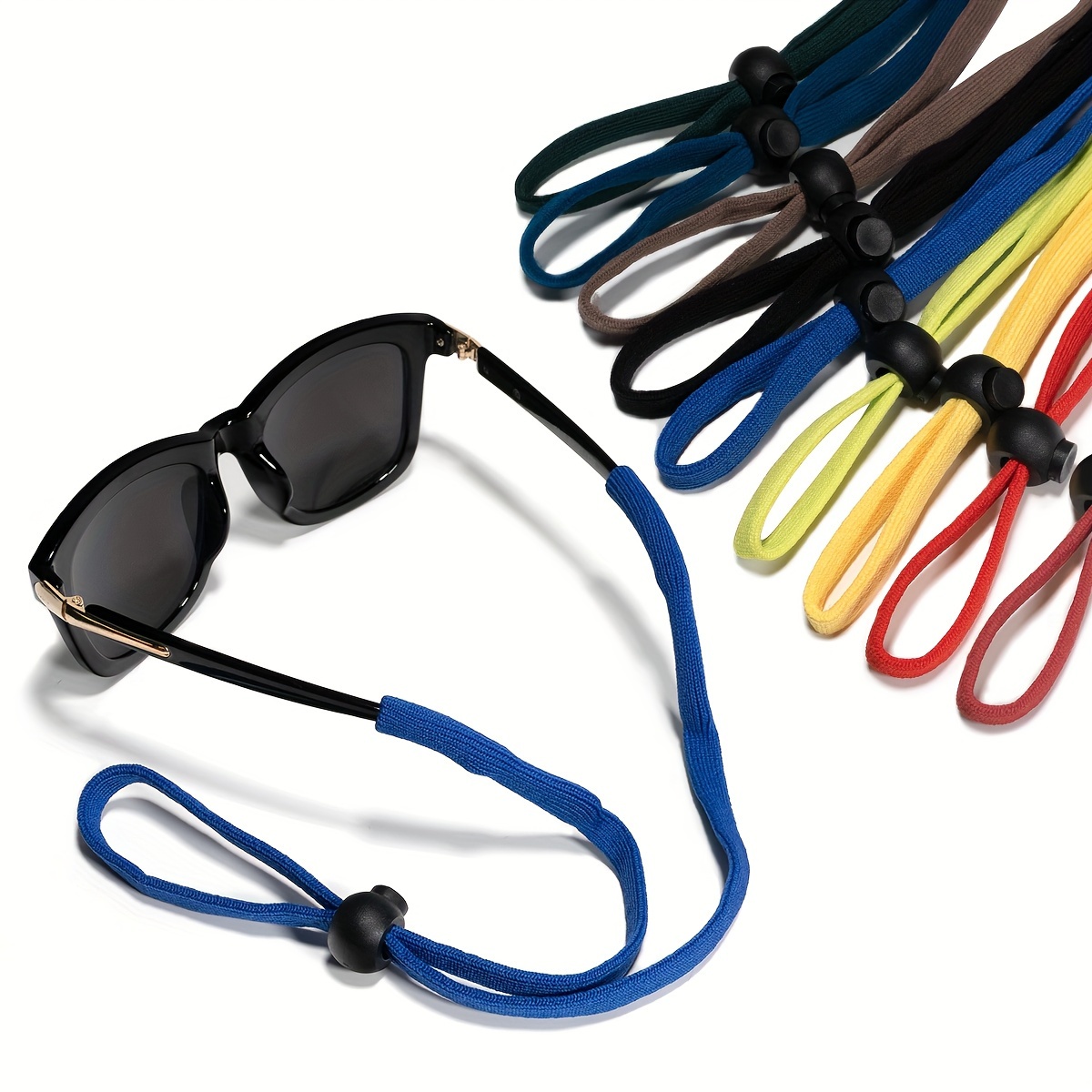 Adjustable Eyewear Retainer Glasses Strap Kit – No Tail Design With Ear Hooks For Sports & Daily Wear