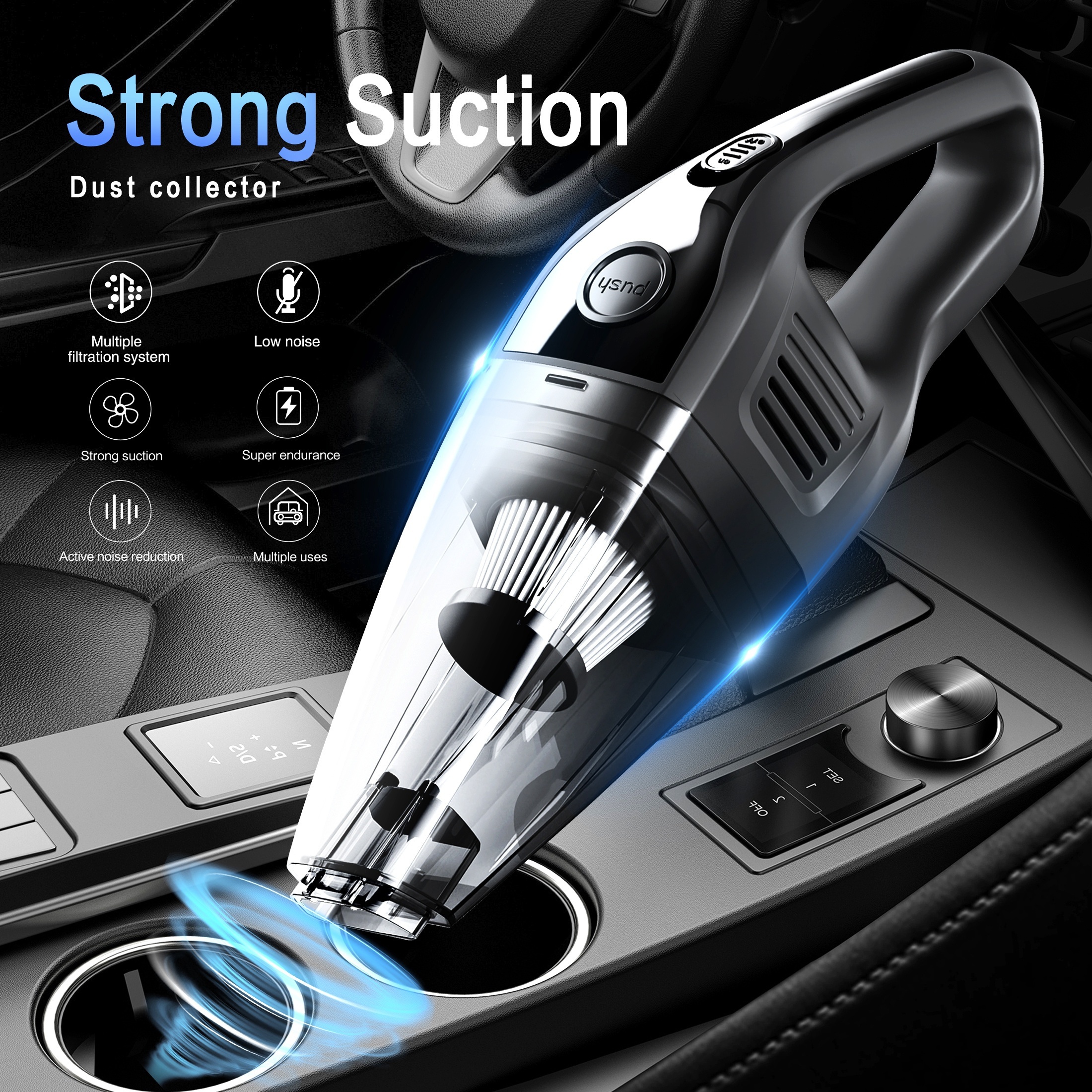 popular   powerful handheld vacuum cleaner for home and car usb rechargeable mini cleaning tool with multiple accessories cordless fabric filter   car vacuum cleaner details 10