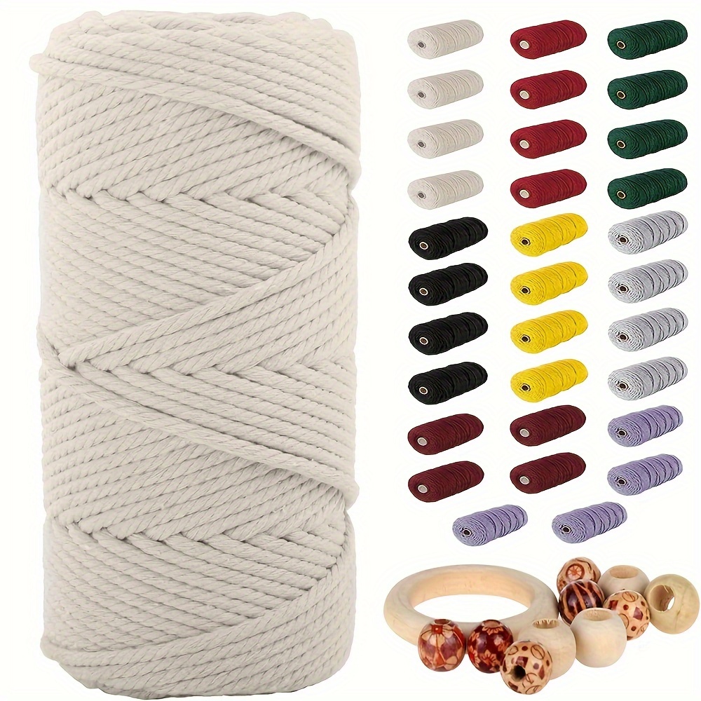 1 Roll 164ft/50m 3mm Diy Tassel Colorful Rope