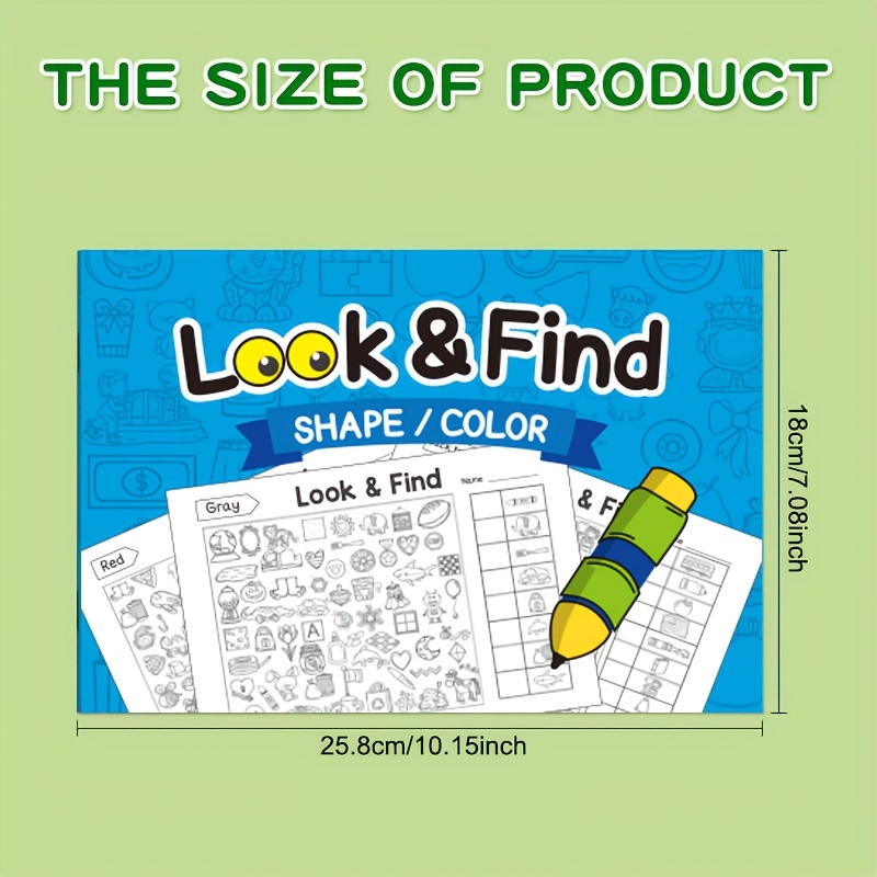 Interactive Hidden Objects Book, "Look And Find" Coloring Book
