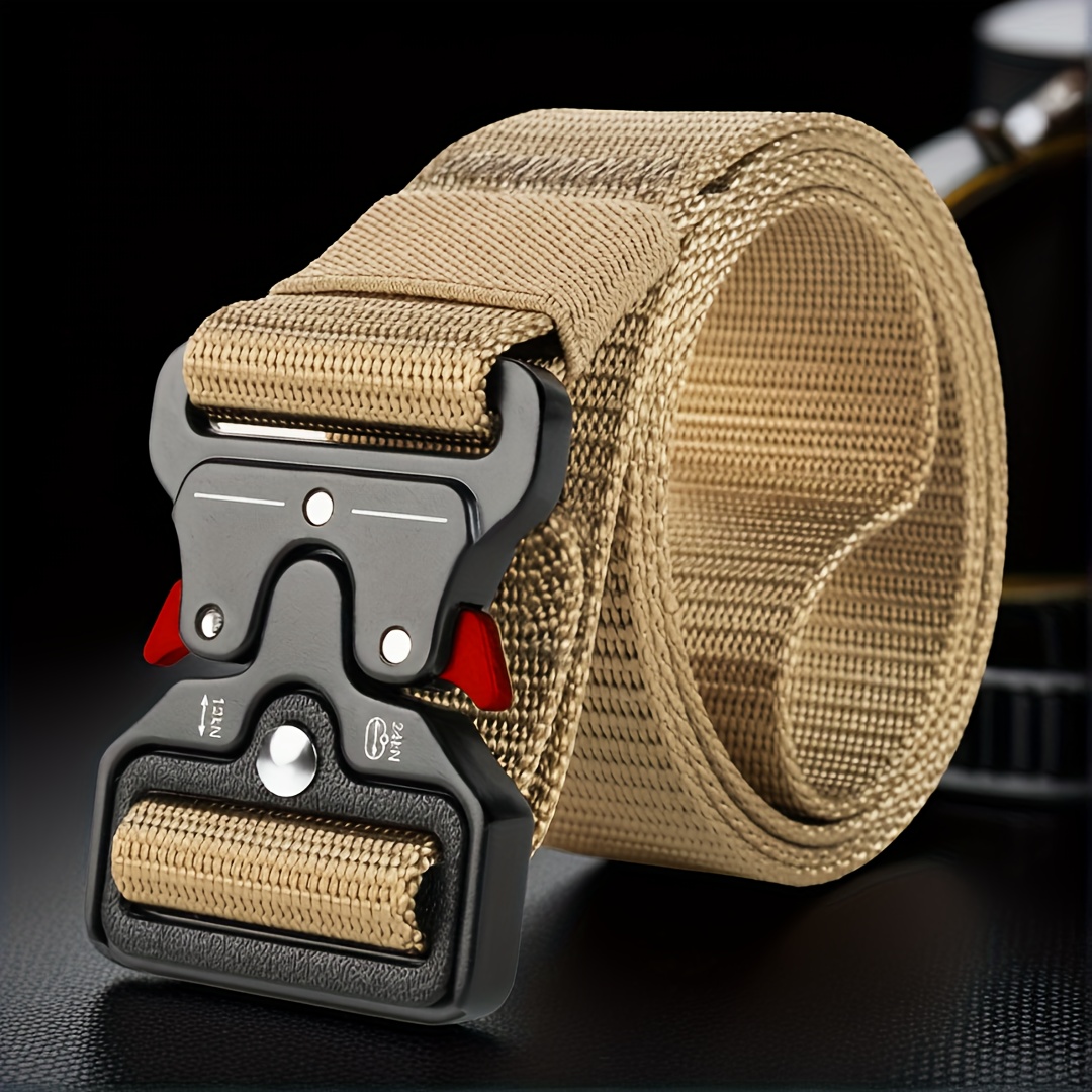 Men's Tactical Belt with Quick Release Buckle