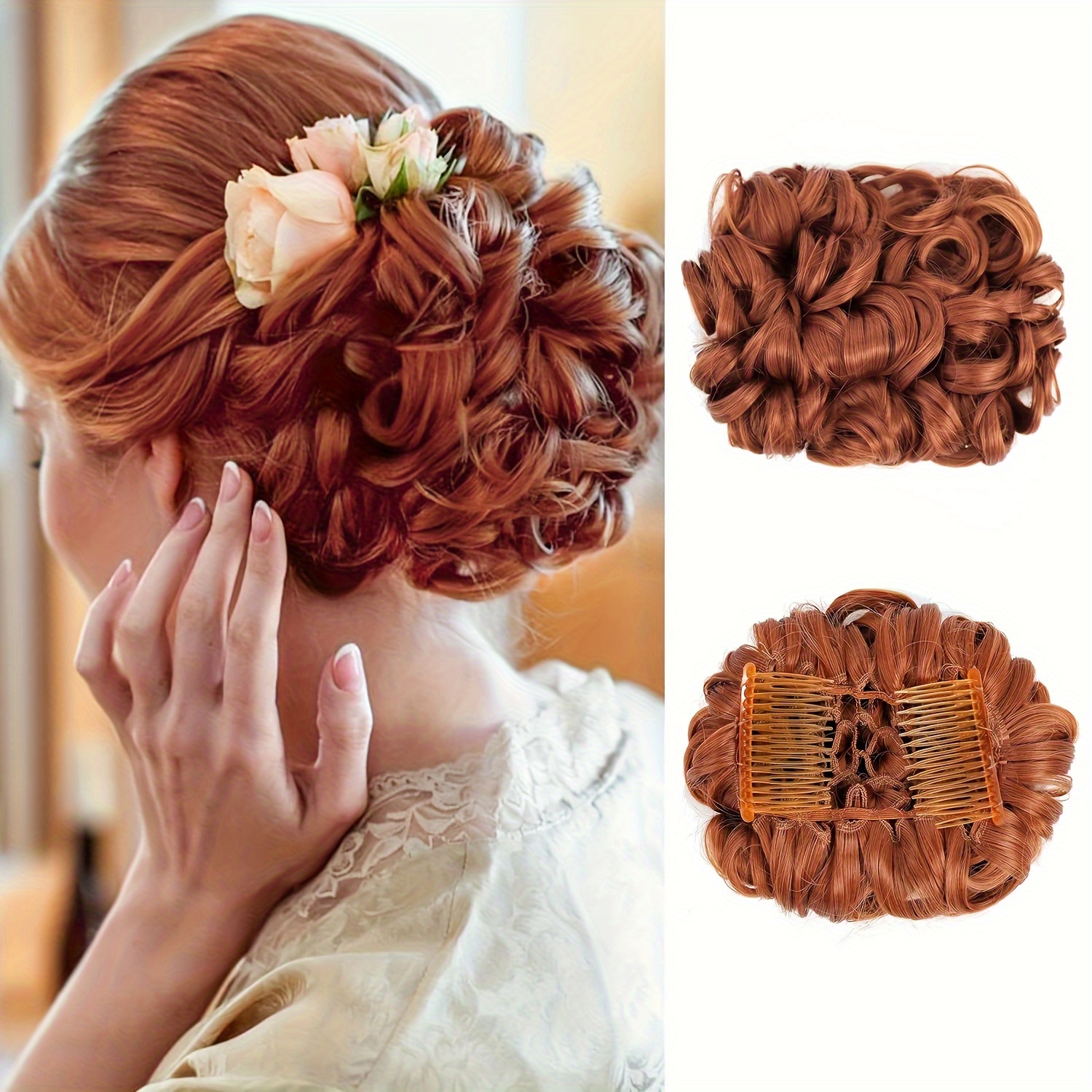 Messy Bun Hair Piece Curly Hair Buns Extension Thick Chignon