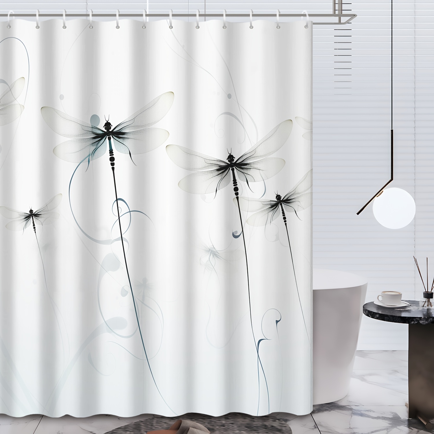 

1pc Shower Curtain, In , For , Apartment, Bathroom Decor, And