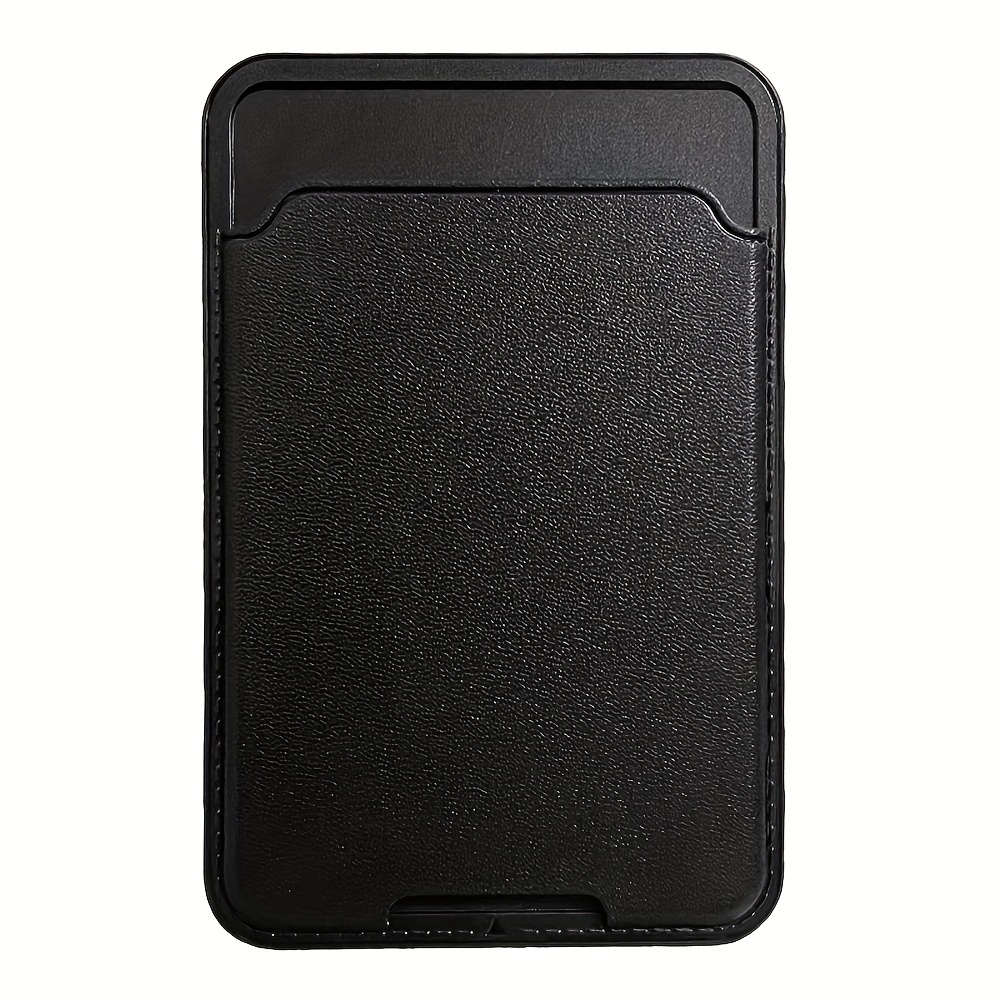 TEMU 2pcs New Style Phone Back Sticker Card Holder, Access Hard Plastic Business Id Badge Case In Solid Color, , Workplace Accessories, Sleek Card