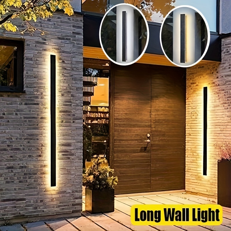 

Long Wall Light, Outdoor Modern Waterproof Outdoor Indoor Led Light, Simple Design, Suitable For Villa, Courtyard, Balcony