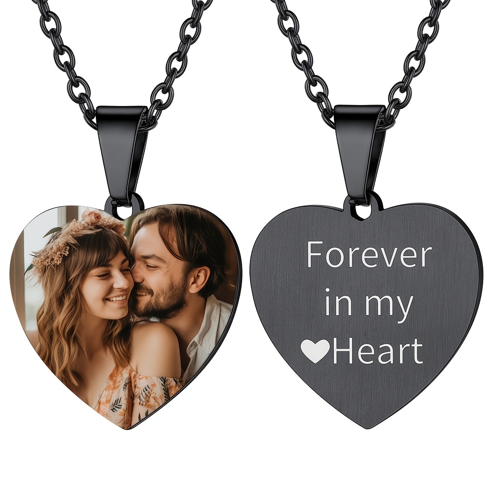 Personalized Custom Colored Photo Necklace — Meaningful Gift