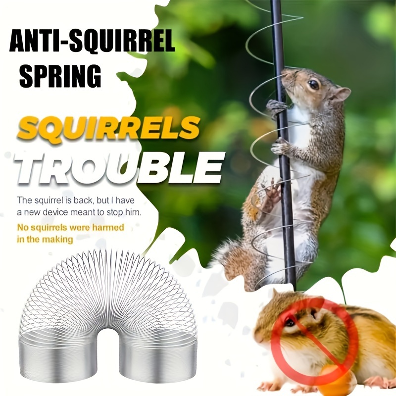 

1pcs Anti-squirrel Feeder Accessory, Metal Device For Outdoor Bird Feeders, No Electricity Or Battery Needed, Wireless Squirrel-proof Cage Attachment