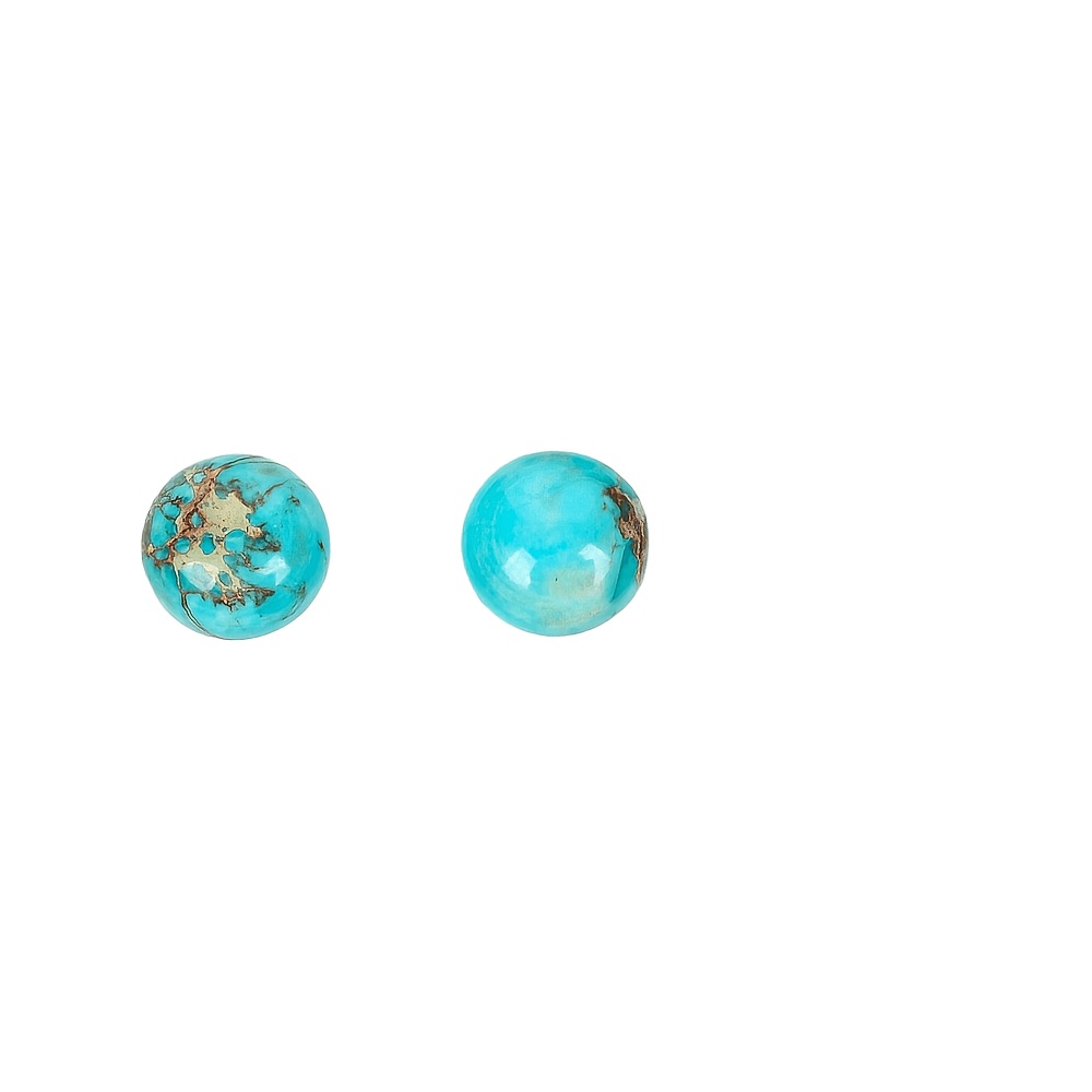 TEMU Beads And Bead Assortments Natural Stone Beads Lake Sediment Jasper 12mm/14mm 2pcs Round Interface Loose Spacer Beads For Jewelry Making