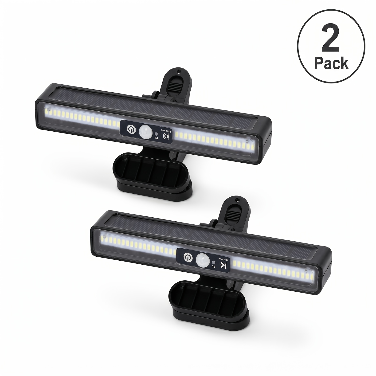 TEMU Set Of 2pcs Solar-powered Outdoor Lights, Ip65 Rating, With 36pcs Led Bulbs, Solar-powered, Suitable For Outdoor Chain-link Fences, Garages,