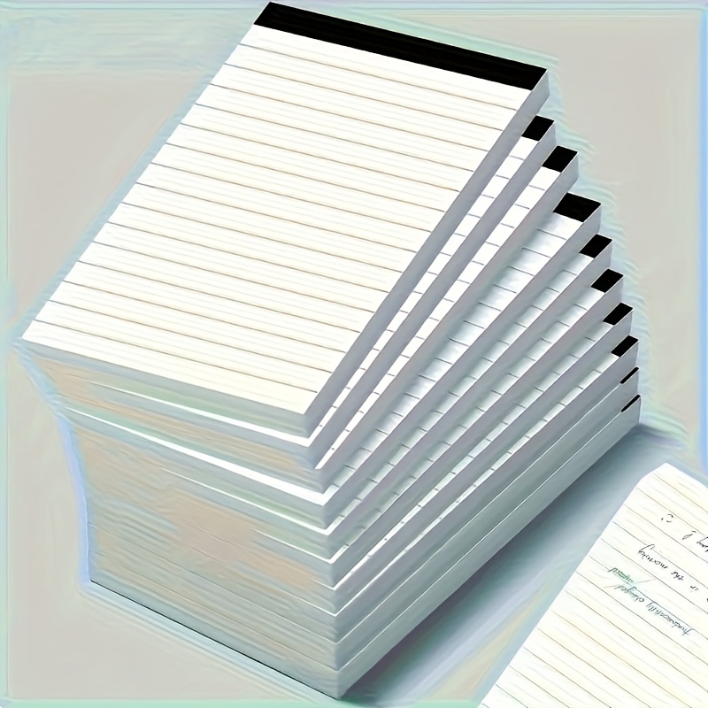 TEMU 5pcs White Lined Notebooks, 3x5 Inches, Each - School, Office, And Back To School Supplies, School Notebooks | Notebooks | Smooth Paper Quality,