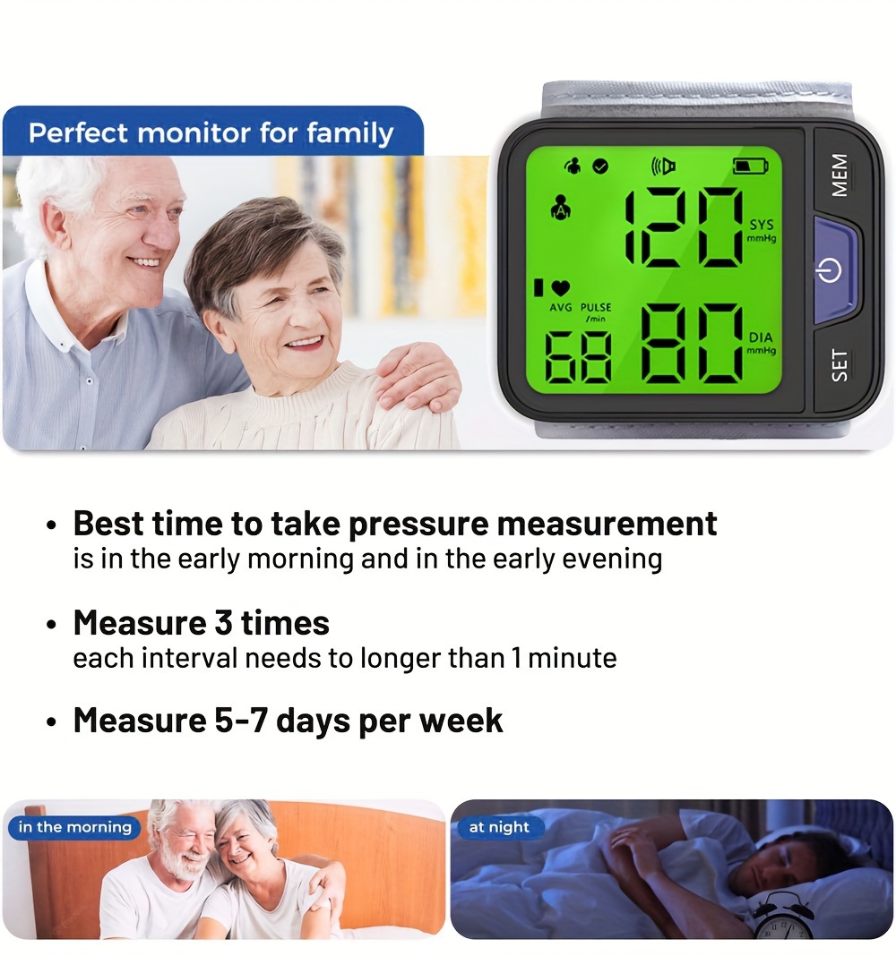     wrist   with voice large tricolor display digital automatic cuff carrying case included batteries not included Product details 3