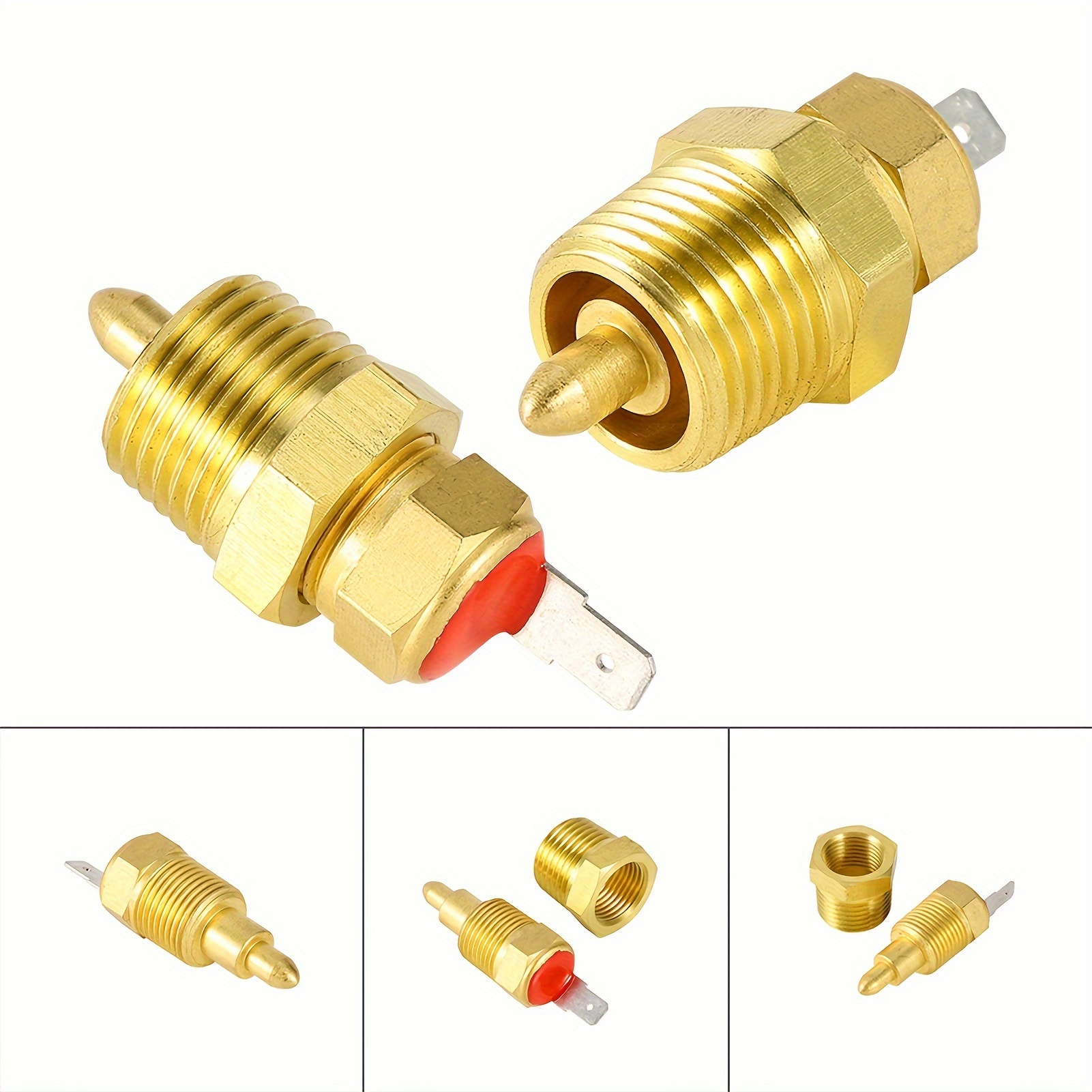 TEMU Gold 185 To 175 Degree 3/8" Inch Cooling Fan Thermostat Switch