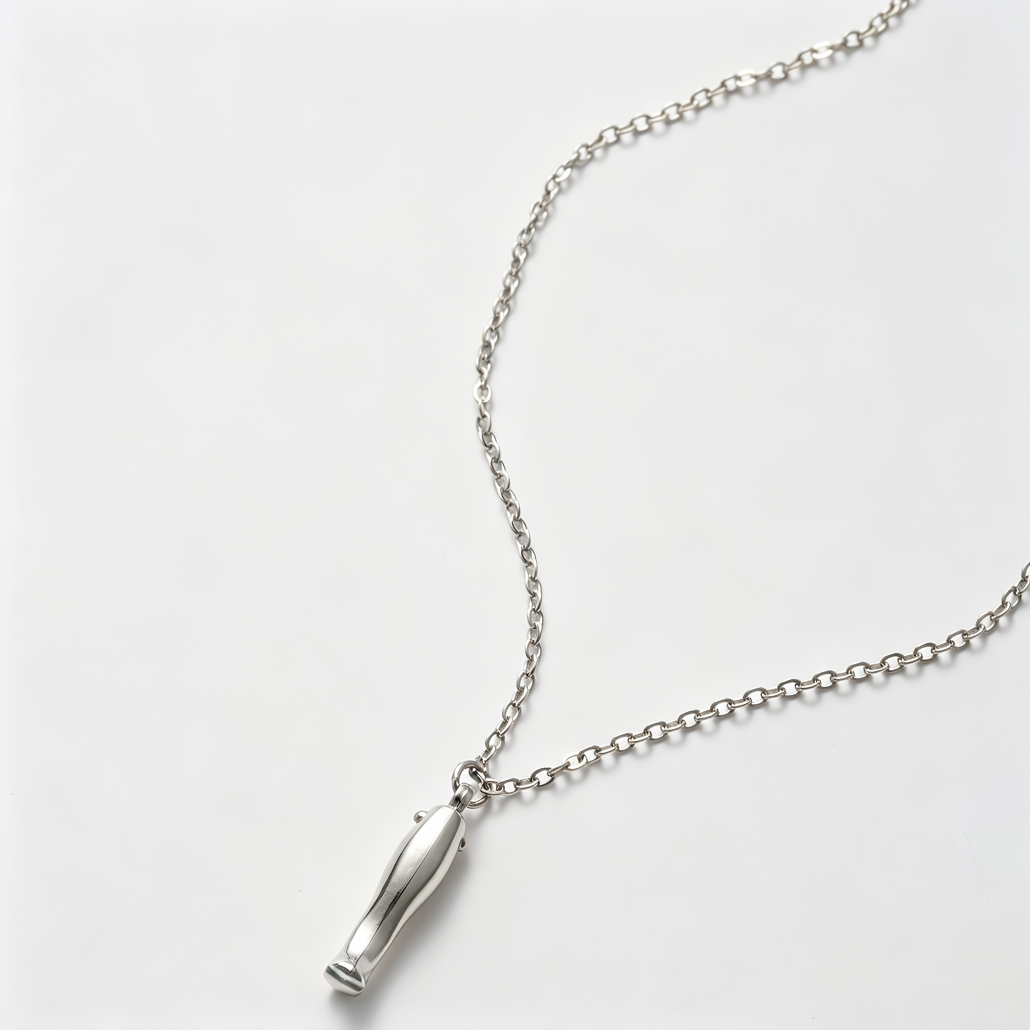 Mini Fish Necklace in Golden and Silvery Stainless Steel