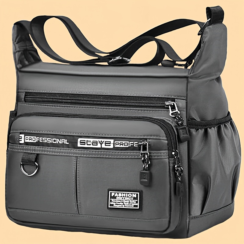 

Large Capacity Men's Bag Shoulder Bag, Wear-resistant Multiple Pocket Business Bag, Business Casual Men's Crossbody Bag