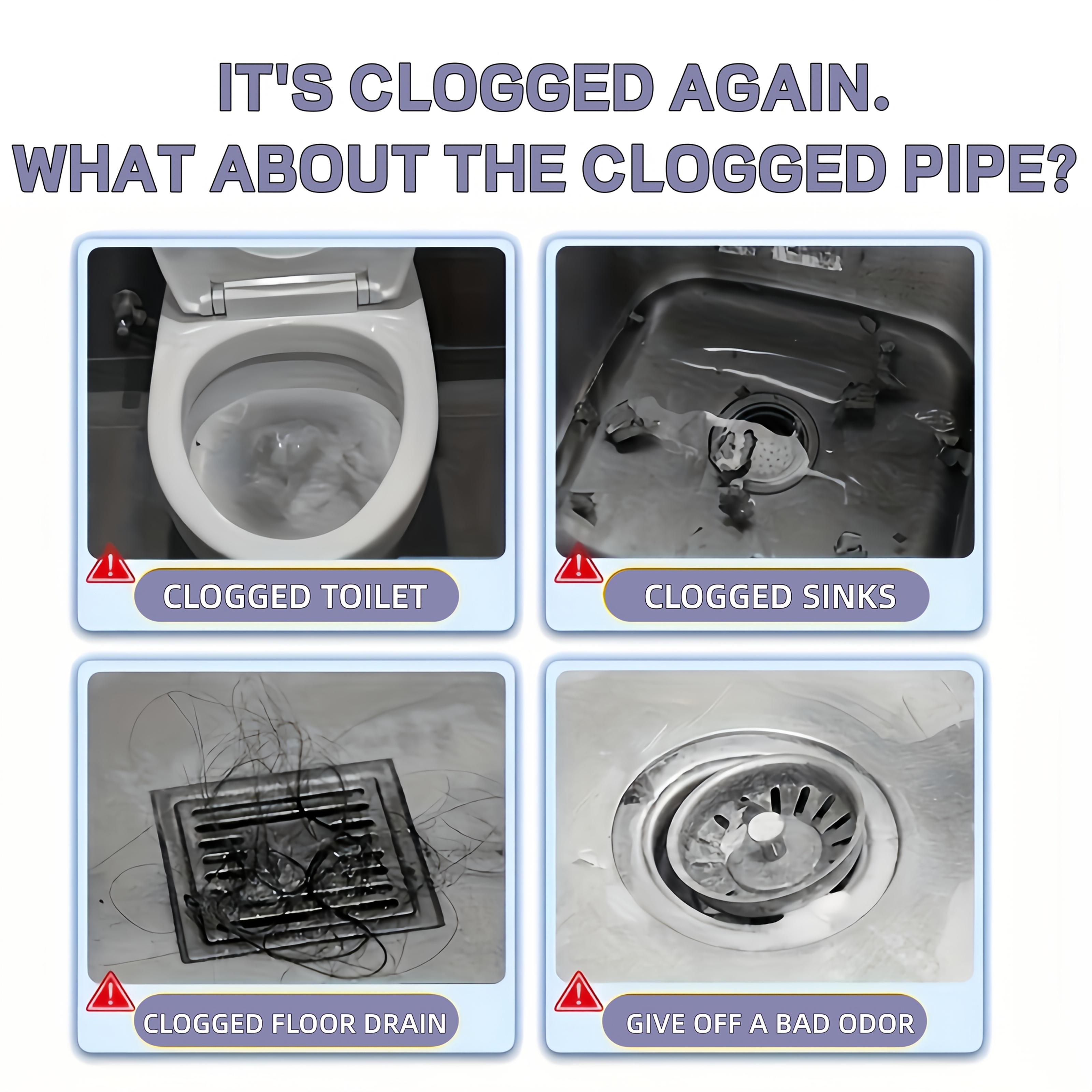 12 tabletas/caja de limpiador de desagües | Efectivo para la eliminación de pelo, residuos de comida, eliminación de olores, adecuado para lavabos de baño, desagües de cocina, duchas, inodoros