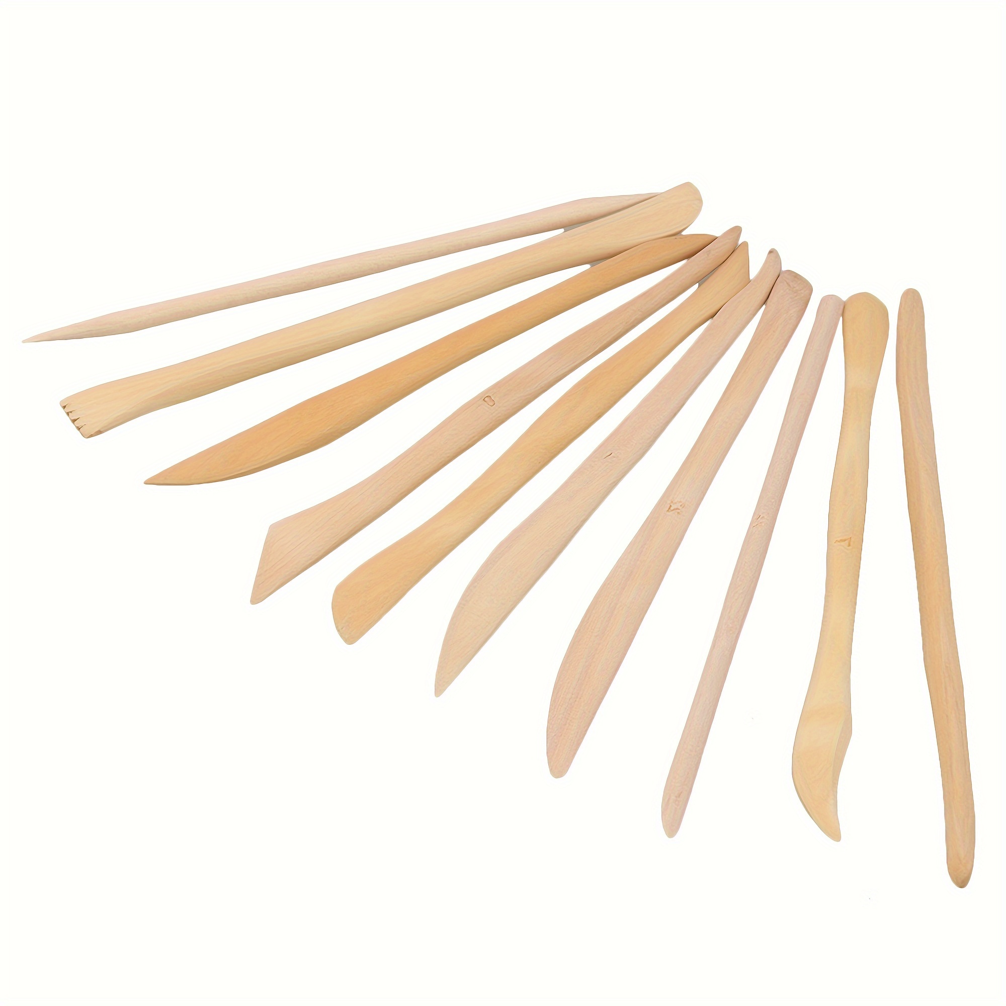 

10pcs Wooden Polymer Clay Pottery Modeling Tools