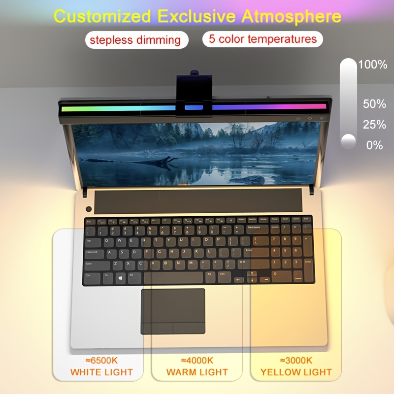 Monitor Light Bar with Touch Control for Dimmable Reading