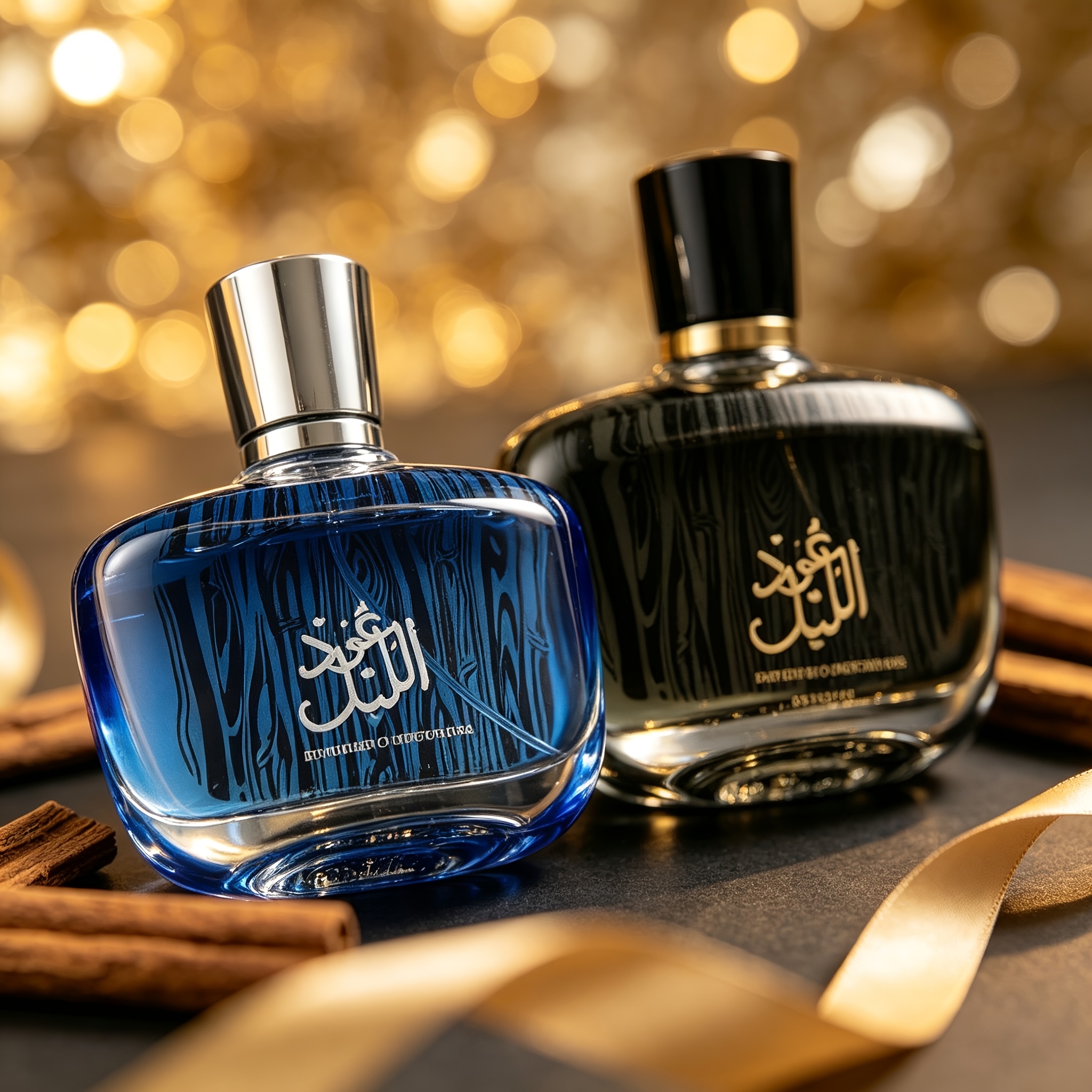 Image of Asaabiq (noor Aldhab) 2pcs Agarwood Perfume Gift Set For Men, Long-lasting Citrus Scent, Premium Niche Strong Fragrance, Business Elite Men, Luxury Dupe, Holiday & Business Gift Box