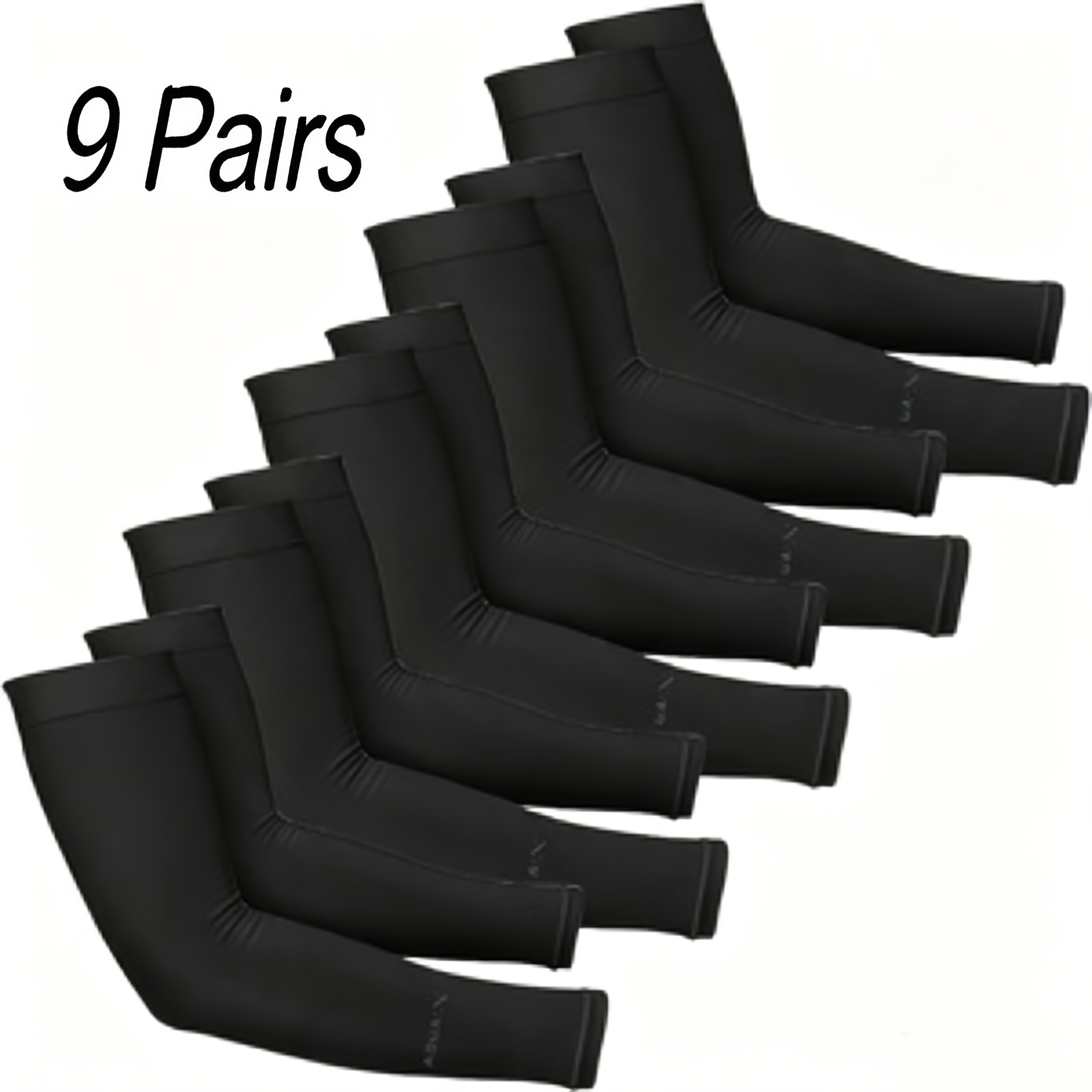 TEMU 9 Paires de Manchons de Compression au Froid (Unisexe), Adaptés pour l'Équitation, la Conduite, le Golf, et Autres Scènes