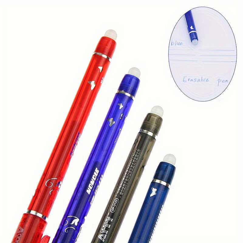 35pcs Erasable Gel Pens -0.5mm Point - Heat &Rub Resistant - Ideal for School & Office Use (30 refills+3 pens+2 Eraser)