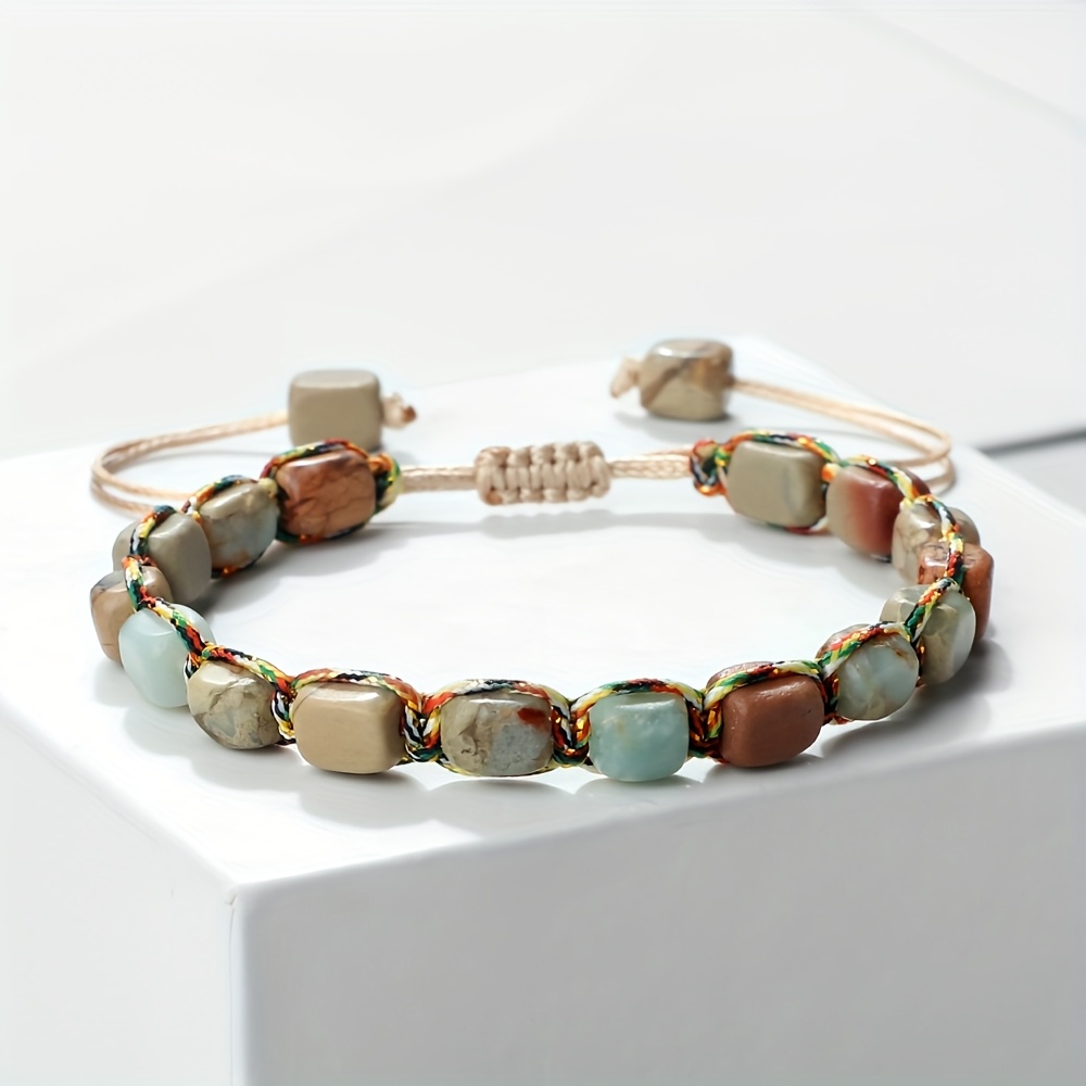E-shop 1 Boho Perlenarmband | Verstellbare Größe, Einzigartiges Perlen-Design, Geeignet für und Urlaub, Künstlicher