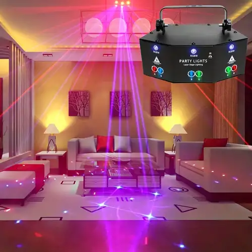 21 LED RGB Luces DJ ¡Crea Un Espectáculo De Luces Épico En - Temu
